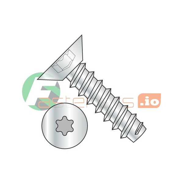 Newport Fasteners Thread Cutting Screw, #8 x 3/8 in, Zinc Plated Steel Flat Head Torx Drive, 10000 PK 321290 - main